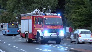 Einsatzfahrten zu Großbrand in Wuppertal Bandweberei [upl. by Jangro313]