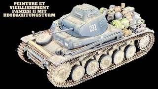 Peinture et vieillissement panzer II mit Beobachtungsturm  Cyber Hobby Dragon Français [upl. by Eveineg496]