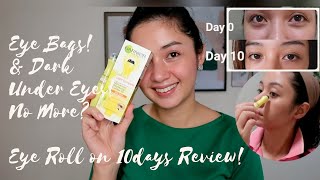 Affordable Anti Eye Bags amp Anti Dark Circles Eye Roll On  Garnier Brightening Eye Roll On Review [upl. by Nesmat617]