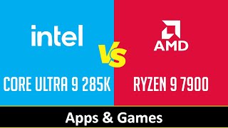 CORE ULTRA 9 285K vs RYZEN 9 7900 [upl. by Johnette]