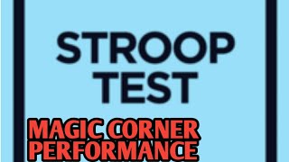 STROOP Test Mentalism Magic Card Trick  Performance by The Magic Corner [upl. by Kciv]