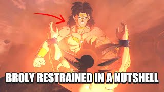 BROLY RESTRAINED IN A NUTSHELL  XENOVERSE 2 [upl. by Jennie]