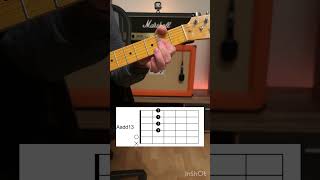 How To Play Chords On Guitar Aadd13  A6 shorts easy tutorial learn simple [upl. by Adnohryt632]