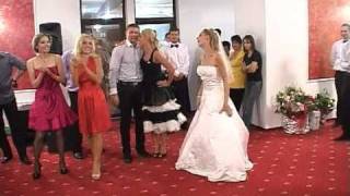 Best funny surprise bride dance  French CanCan [upl. by Ellered]