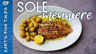 How to cook Pan Fried SOLE Meunière  Bart van Olphen [upl. by Ihsakat]