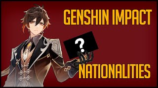 Genshin Impact Сharacters Nationalities [upl. by Itoyj155]