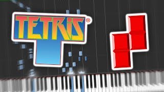 Tetris Theme B Piano Tutorial Synthesia [upl. by Okikuy]