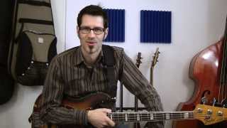 For0106  Akkorde 5 Halbvermindert Teil 2  German Bass lesson [upl. by Kerwon277]