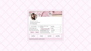 pink interactive carrd tutorial  © zoasie ib jsckid [upl. by Ellitnahc]