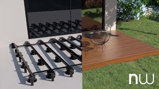 Poser une terrasse bois composite sur structure TROCOSTO® ALUMINIUM [upl. by Eslud]