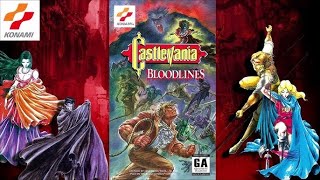 Castlevania  Bloodlines MD full gameplay both playable characters [upl. by Onileba]