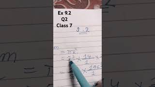 Maths solving Q2 ex 92 class7  maths solving math master  solving [upl. by Ayeka]