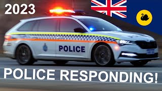 2023 Police Vehicles in Action  Perth Western Australia [upl. by Ozen]