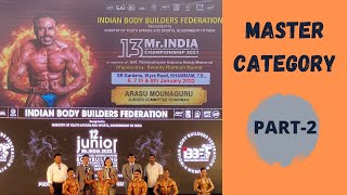 IBBF Mr India Bodybuilding Competition 2022  Master Category Part2 [upl. by Eedrahs316]