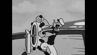 Popeye navegando no mar em seu navio e cantando Im Popeye the Sailor Man Eu sou Marinheiro Popeye [upl. by Eleets]