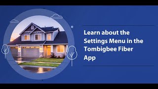 Tombigbee Fiber App  Settings Menu [upl. by Vasileior]