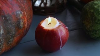 Festive Apple Candle Holders  At Home With P Allen Smith [upl. by Alyat]