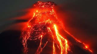 Italy now Eruption of Mount Etna volcano in Sicily Ashes and hot lava consume the streets [upl. by Aicil520]