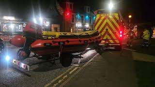 Lossiemouth beach front with various emergency services [upl. by Lewis]