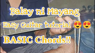 Balay ni Mayang by Martina San DiegoGUITAR TUTORIAL EASY CHORDS [upl. by Akirej]