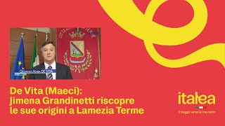 De Vita Maeci Jimena Grandinetti riscopre le sue origini a Lamezia Terme [upl. by Acinad792]