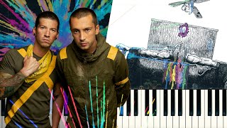 Twenty One Pilots  The Pantaloon Tøp  Piano Tutorial [upl. by Refinnaj]