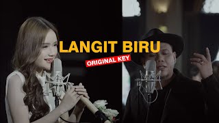 Padi Reborn  Langit Biru ft Fanny Soegi Karaoke ORIGINAL KEY [upl. by Arraeic]