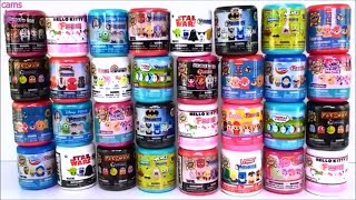 32 Fashems Mashems Squishy Toy Surprises Opening Pacman Spongebob Hello Kitty MLP Star Wars [upl. by Mullane]