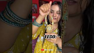 Meesho necklace review just for ₹150 dikuvlogs vlog minivlog viralvideo meeshohaul makeup [upl. by Anik]