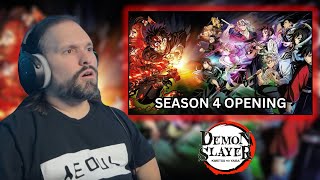 New Anime Fan Reacts To Demon Slayer Season 4 Opening [upl. by Shellie25]