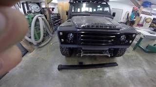 1997 Defender 90 front end grille lights and bumper [upl. by Naujud92]