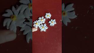 শিউলি 🌸✨ clay nyctanthes arbortristis flower shorts moulditclayart clayart diy part1 [upl. by Haze104]