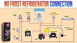 NO FROST TYPE Refrigerator connection l Fridge Connection [upl. by Mcdermott]