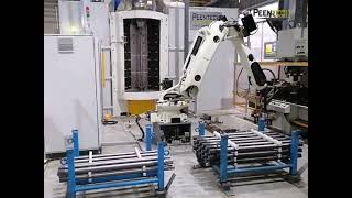 PEENTECH  Reverse Rotary Table Shot Peening Machine  Enhanced Robotization System [upl. by Dupin]