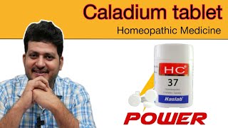 Powerful Caladium Tablet  Homeopathic Medicine  How to use [upl. by Rolan]