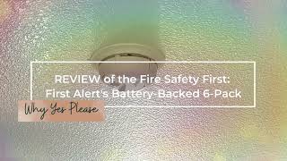 FIRST ALERT Fire Alarm Review [upl. by Kcirted]