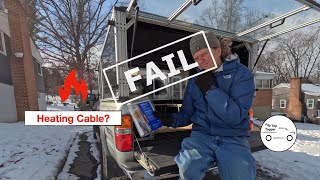 FAIL  DIY Truck Topper Heating Cable [upl. by Atikir]