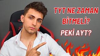 TYT Ne Zaman Bitmeli AYT Ne Zaman Başlar TYTAYT DENGESİ  tyt yks [upl. by Ferneau480]