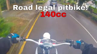 Road Legal  Stomp 140cc  Pit bike  Pitbike [upl. by Adlemi639]