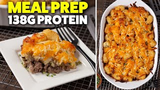 Easy Tater Tot Casserole  High Protein Meal Prep Recipe [upl. by Bran]