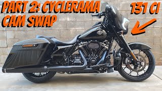 Part2 CR512 Cam Swap  131ci StreetGlide  Fullsac Header Pipe  APE  Hot Up Kit [upl. by Nrubliw800]