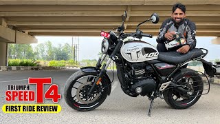 New Triumph Speed T4 First Ride Review 2024 Best Bike Under 3 Lakh [upl. by Pammie589]