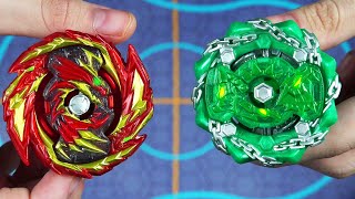 Master Devolos Generate VS Shield Kerbeus 10 LinearH Beyblade Burst Rise Battle [upl. by Esiahc996]