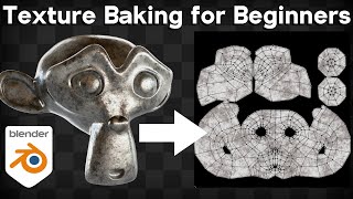 Texture Baking for Beginners Blender Tutorial [upl. by Strang]