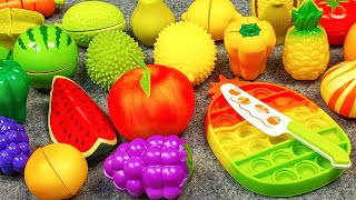 Oddly Satisfying VideoHow to Cutting New Wooden Fruits and Vegetables ASMR  Cutting Plastic fruits [upl. by Ross646]