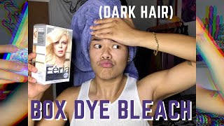 Dying My Hair to Extreme Platinum Loreal Paris Feria  Mens DIY Bleaching Hair at Home [upl. by Lesoj]