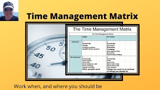 Time Management matrix  work quadrants [upl. by Rivard331]