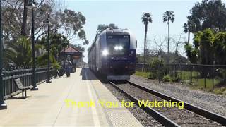 Amtrak 763Pacific SurflinerAmtrak Carpinteria2112 SC44 [upl. by Anuayek]