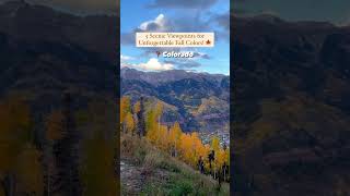 5 Scenic Viewpoints For Unforgettable Fall Colors  Colorado [upl. by Derrej]