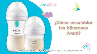 ¿Cómo ensamblar el Biberón Natural Response de Philips Avent [upl. by Ainirtac710]